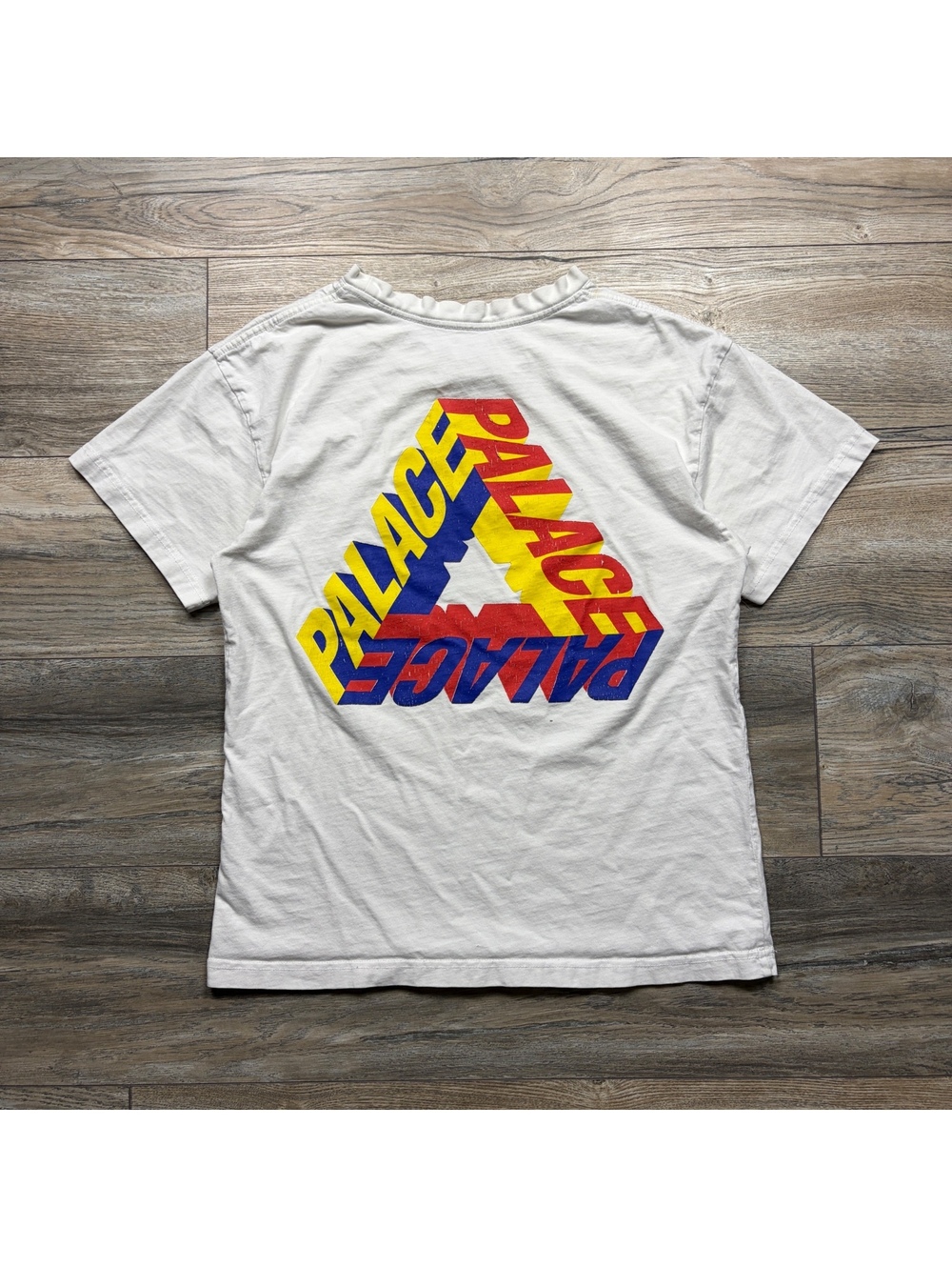 Palace White Graphic Logo T-Shirt Medium